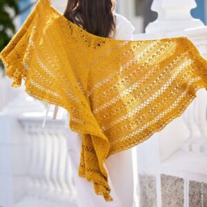 Opskrift Sjal hæklet i Landlust Sommersilke på dansk PDF