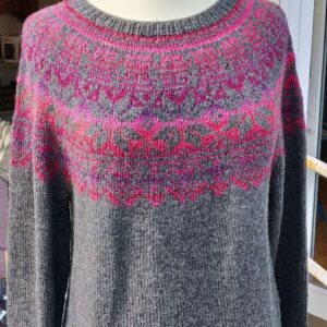 Opskrift Sweater i Merino Lammeuld og Crazy Zauberball