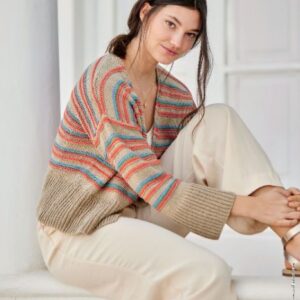 Opskrift Cardigan i Landlust Sommersilke sendes på PDF