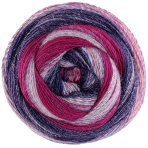 Gomitolo Gala 4024 vinrød/jeans/hindbær/lilla udgået