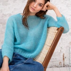 Opskrift Pullover i Silkhair på dansk sendes som PDF