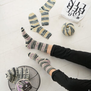 Opskrift Strømper i Meilenweit 6-fach på dansk sendes som PDF