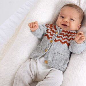 Opskrift Cardigan i Cool Wool Baby, på dansk, sendes som PDF