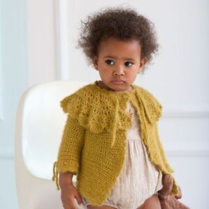 Opskrift Hæklet Jakke, på dansk, sendes som PDF