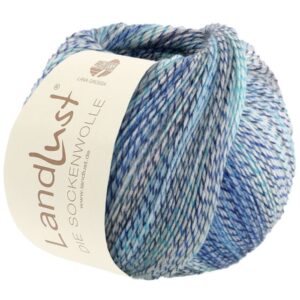 Landlust Die Sockenwolle 212 Turkis/Jeans/Marine 100g