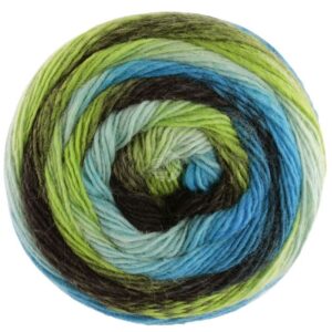 Meilenweit 100g Mosgrøn/Turkis/Sort/Petrol 8015