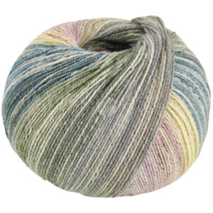 Meilenweit Bomuld/bambus Positano 2562 Mørkerød/Lysgul/Mos/Petroleumsgrøn 100g